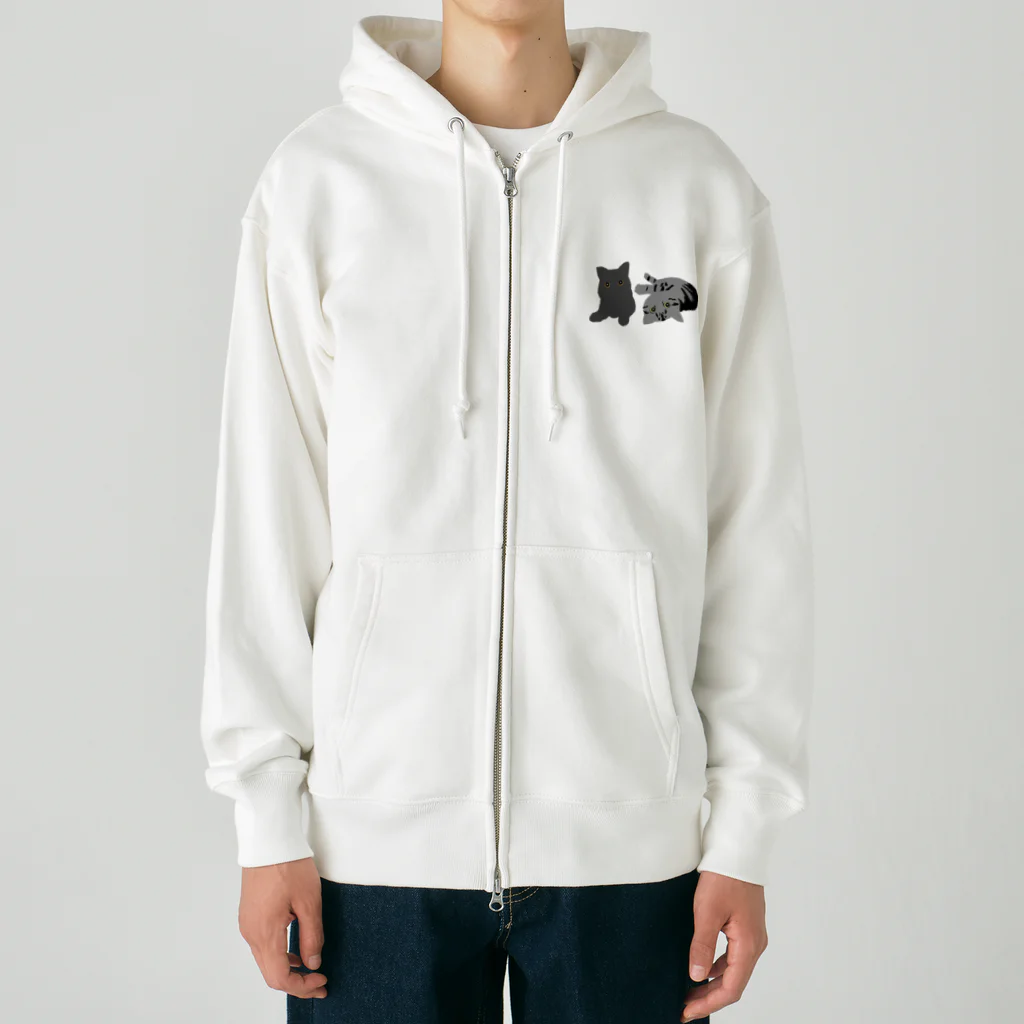 tabby_sassのタビーとサスケ Heavyweight Zip Hoodie