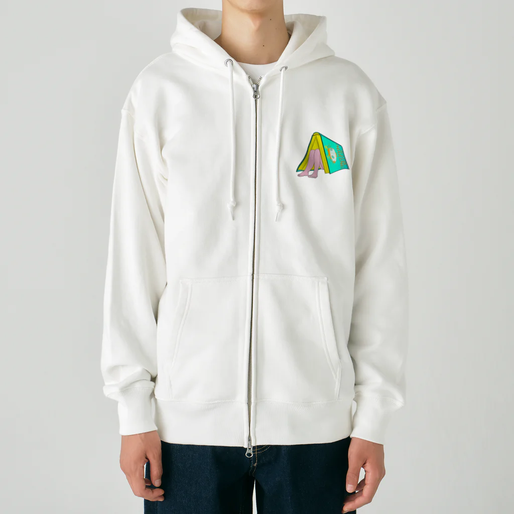 dougaseiseitokoroの足の生えた本 Heavyweight Zip Hoodie