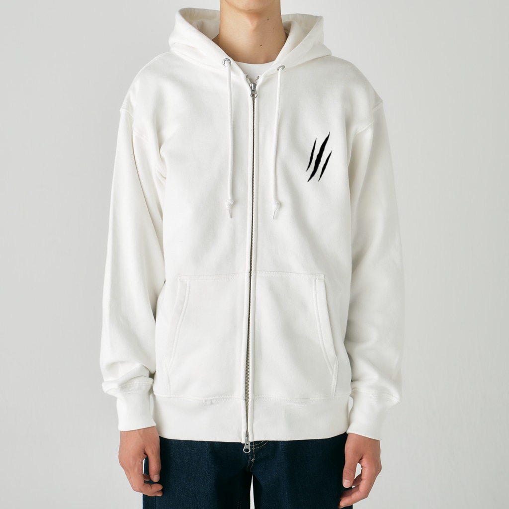 いっぷく処 てんてんの勲章の傷 Heavyweight Zip Hoodie