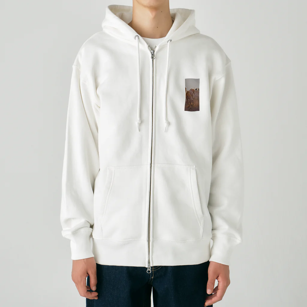 jpsat313の放牧中馬 Heavyweight Zip Hoodie