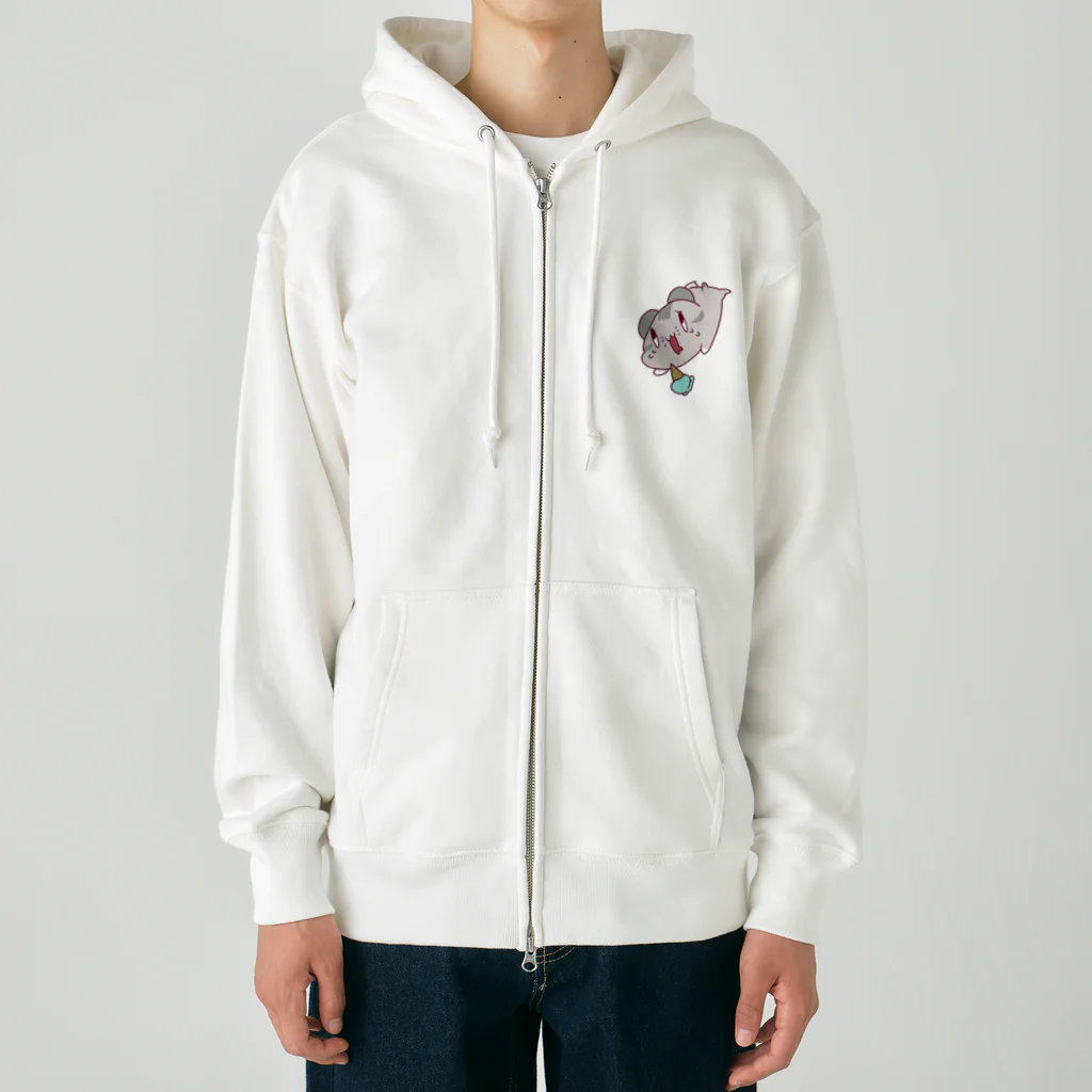 エゴイスト乙女のアイスを落として泣いているハムスター Heavyweight Zip Hoodie