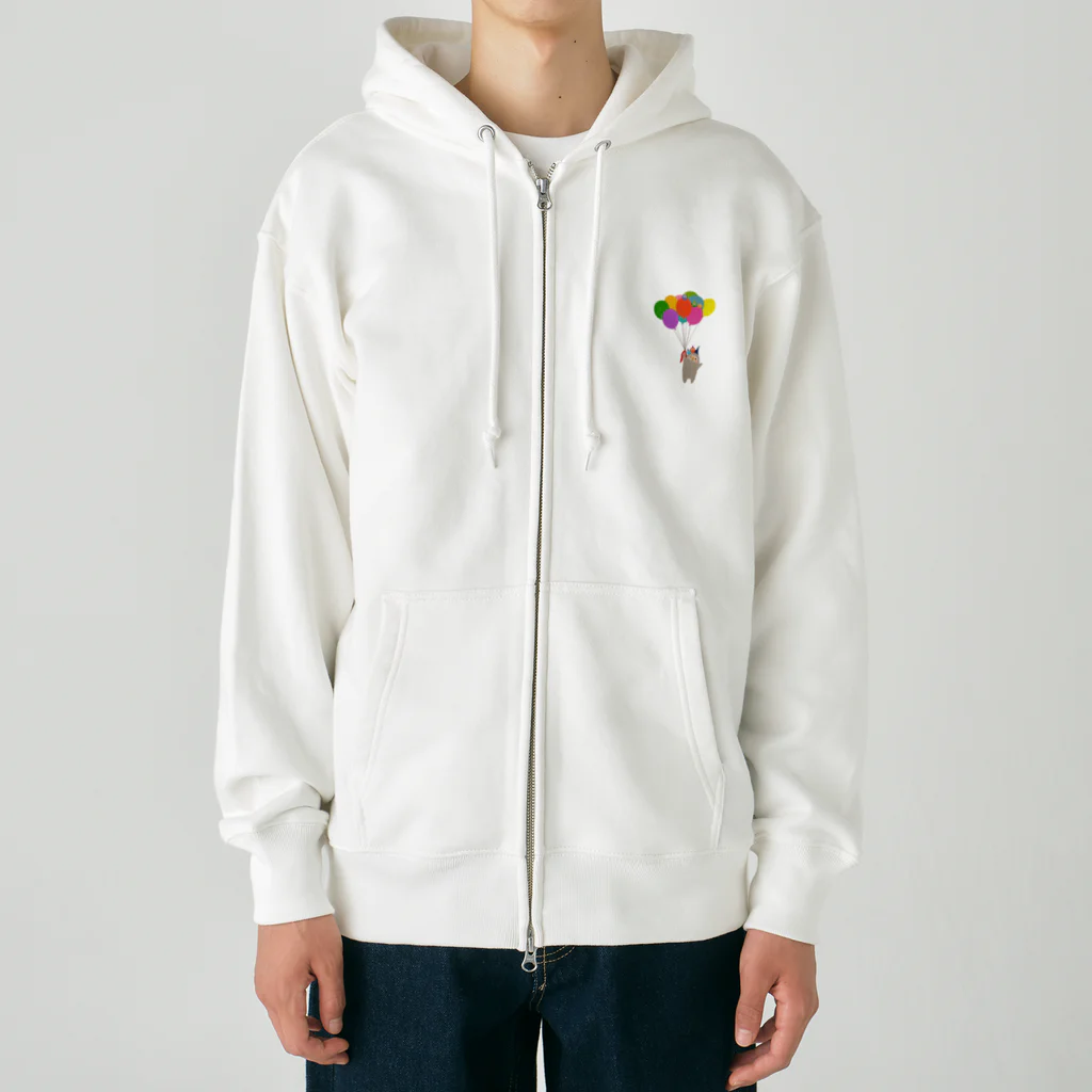 たまひろみShopの風船モッタさん Heavyweight Zip Hoodie