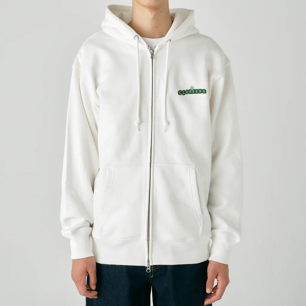 　（GNSブランド）nani72.com　GREENS　なになにアザラシ　忍ショップのGREENS Heavyweight Zip Hoodie