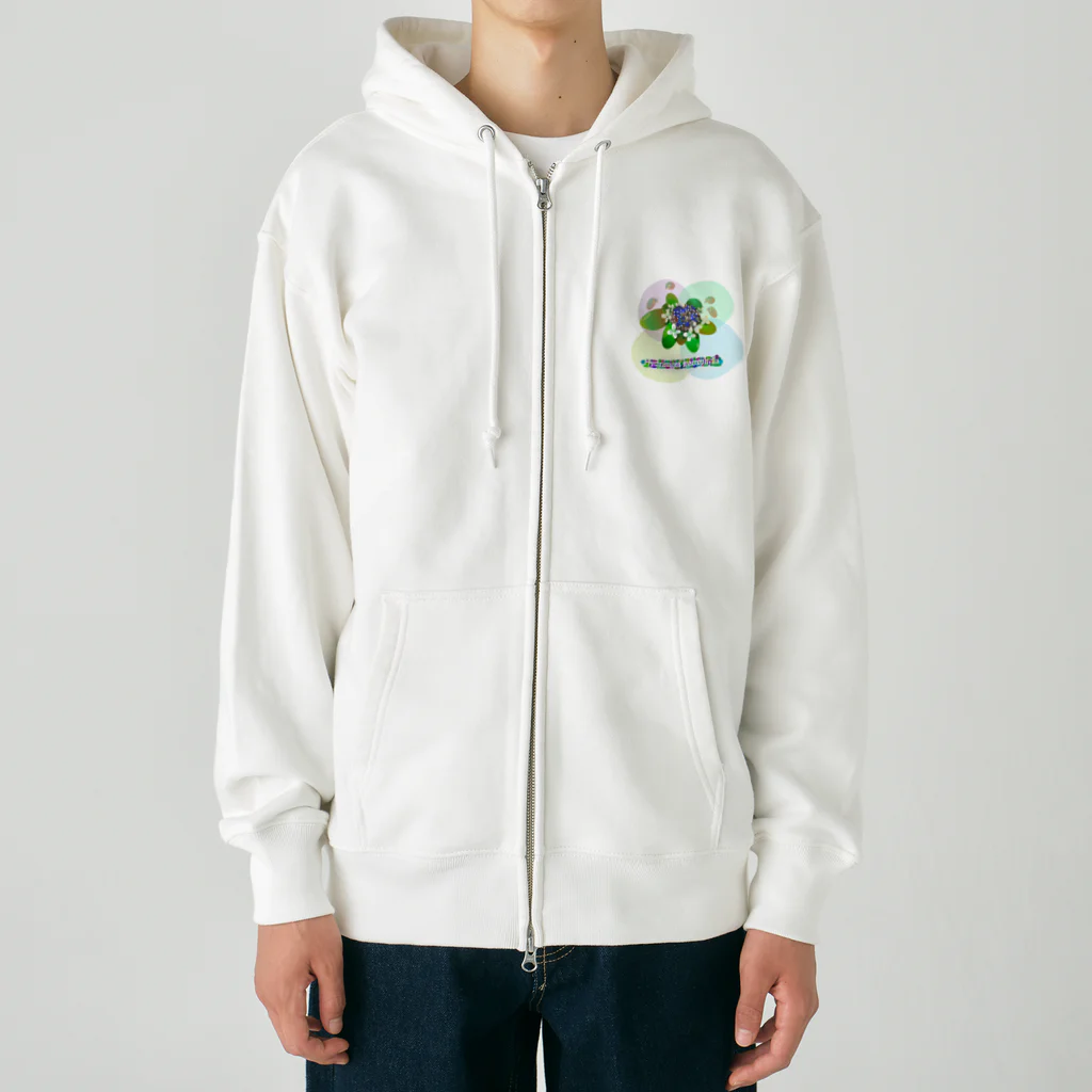 『NG （Niche・Gate）』ニッチゲート-- IN SUZURIの〇絵『額紫陽花h.t.』 Heavyweight Zip Hoodie