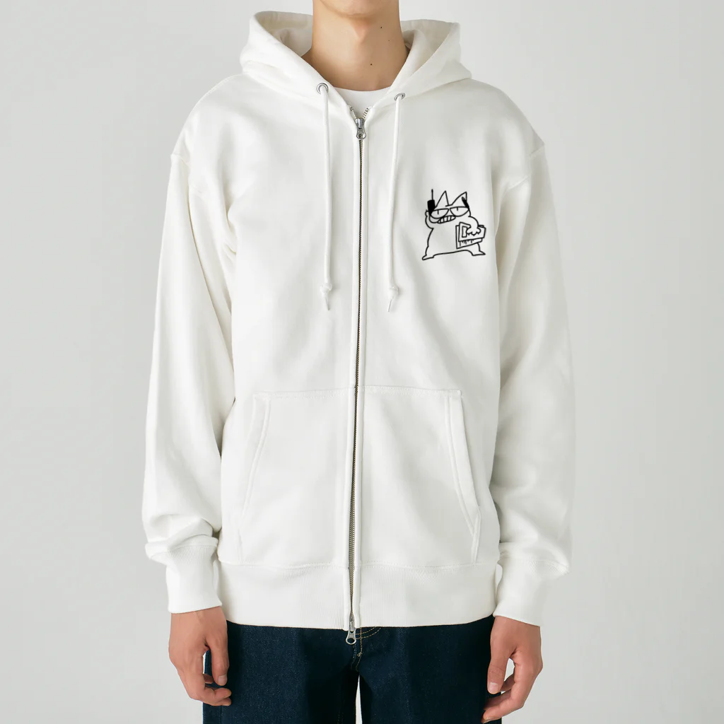 ぺんちゃん商店のじこぴー Heavyweight Zip Hoodie