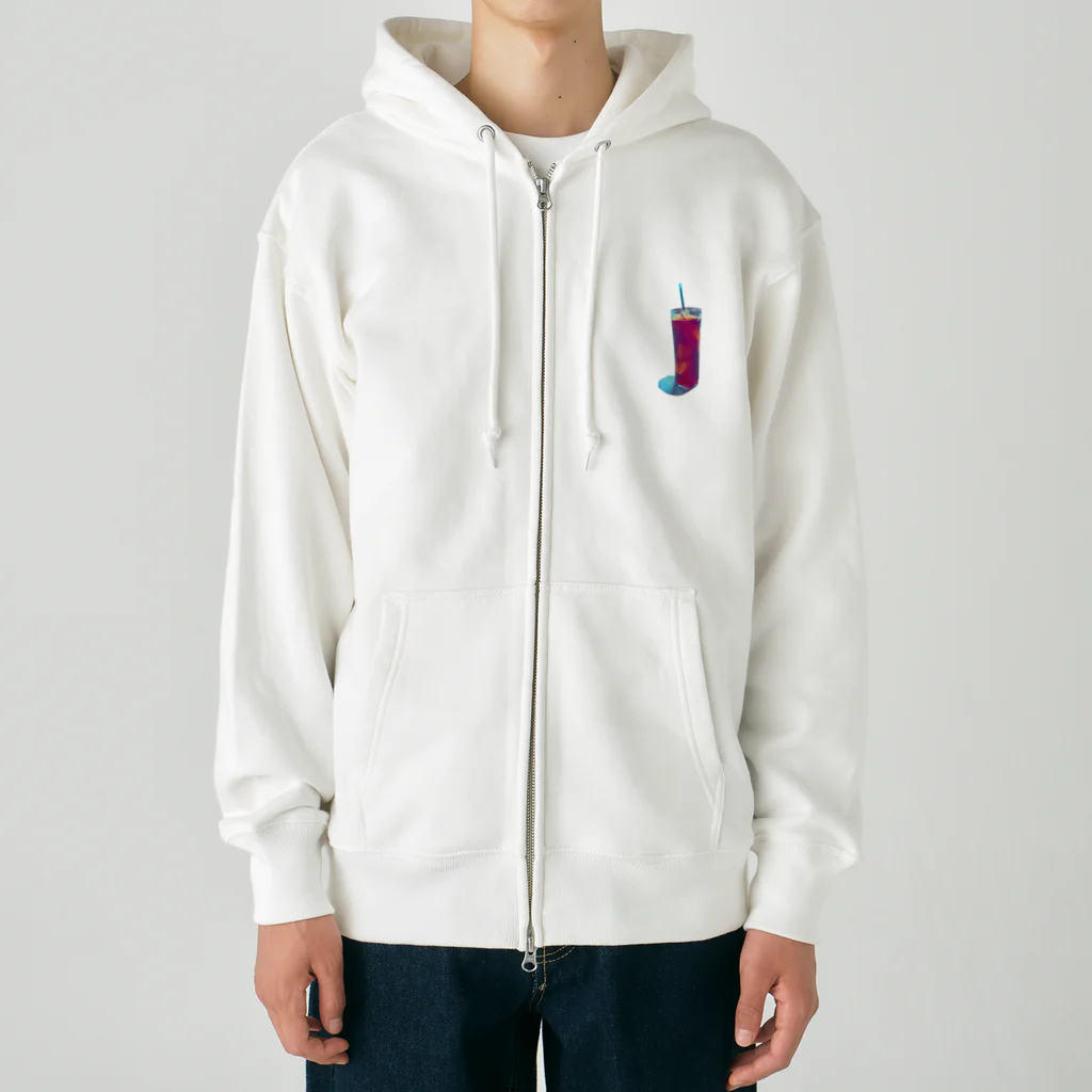 わらしゃんどのアイスコーヒー Heavyweight Zip Hoodie