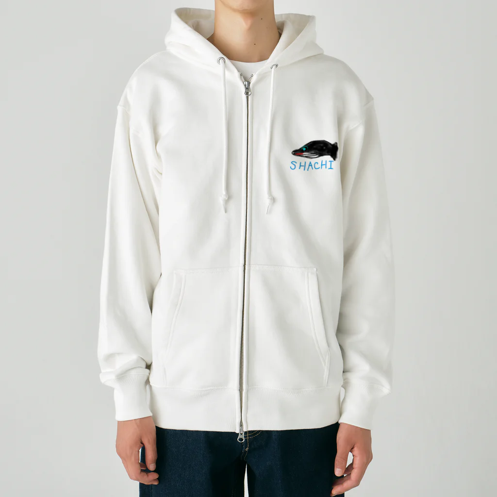 animaltennensuiの息子が描きそうなシリーズ:シャチ Heavyweight Zip Hoodie