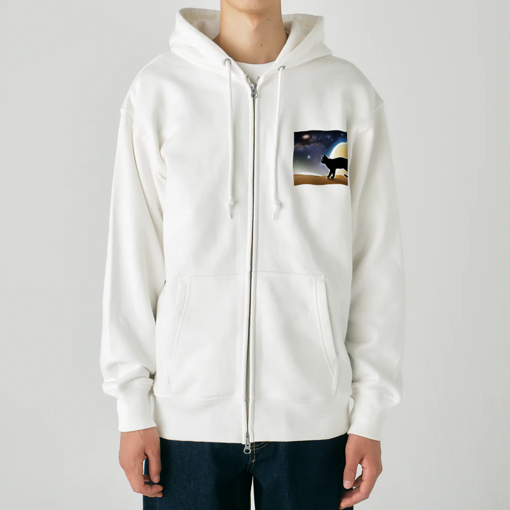 genki-cyatoの火星猫 Heavyweight Zip Hoodie