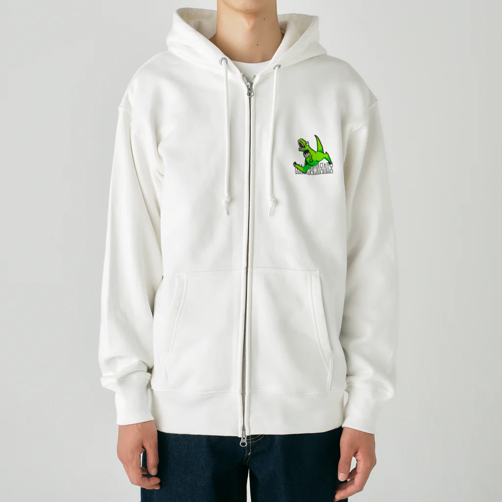 ティラノサウルスレースin柏崎のエナジーカラーティラノ Heavyweight Zip Hoodie