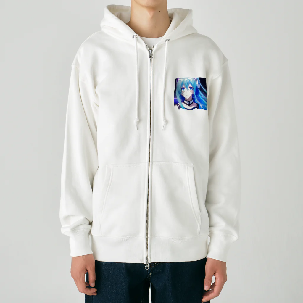 the blue seasonのるな (Luna) Heavyweight Zip Hoodie