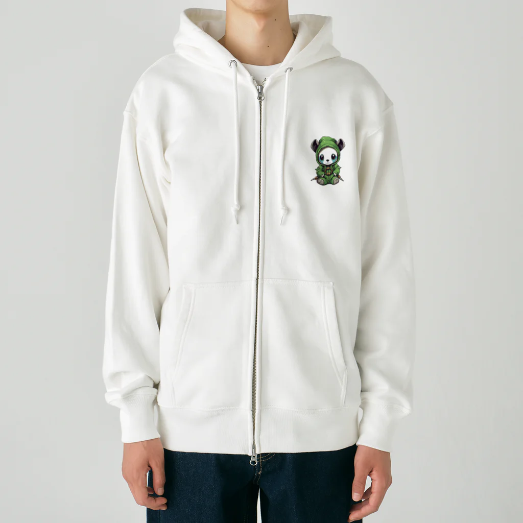 Vasetti_pressの冒険者パンダ Heavyweight Zip Hoodie