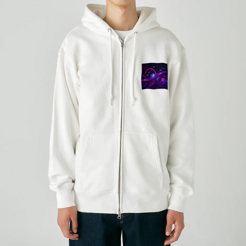 sanbo-の宇宙のグッズ Heavyweight Zip Hoodie