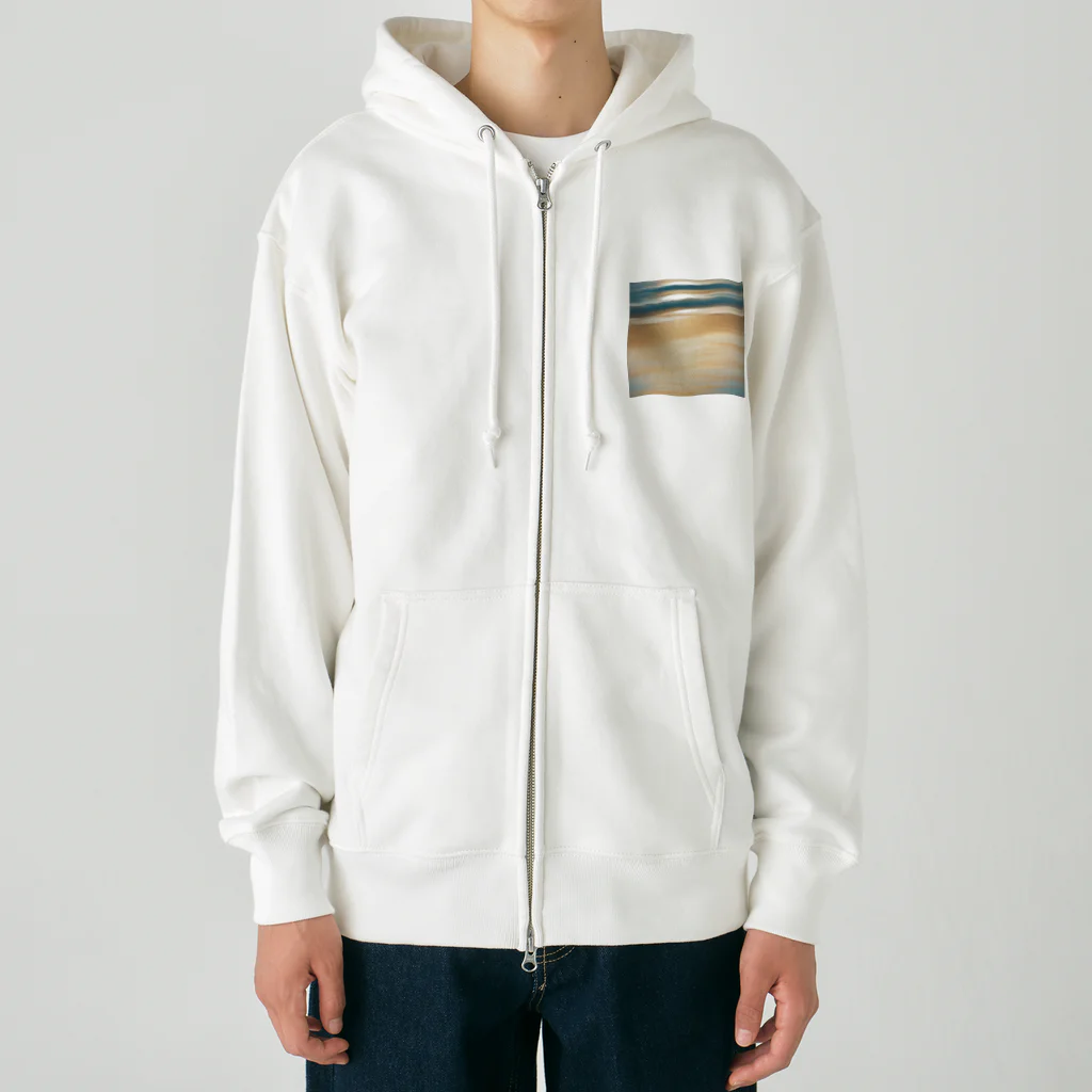 moribouの海岸線のイラストグッズ Heavyweight Zip Hoodie