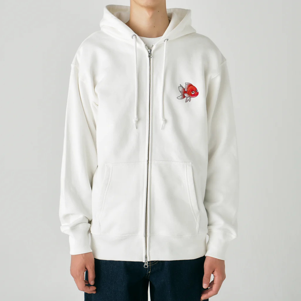 JapaneseArt Yui Shopの金魚ちゃん Heavyweight Zip Hoodie