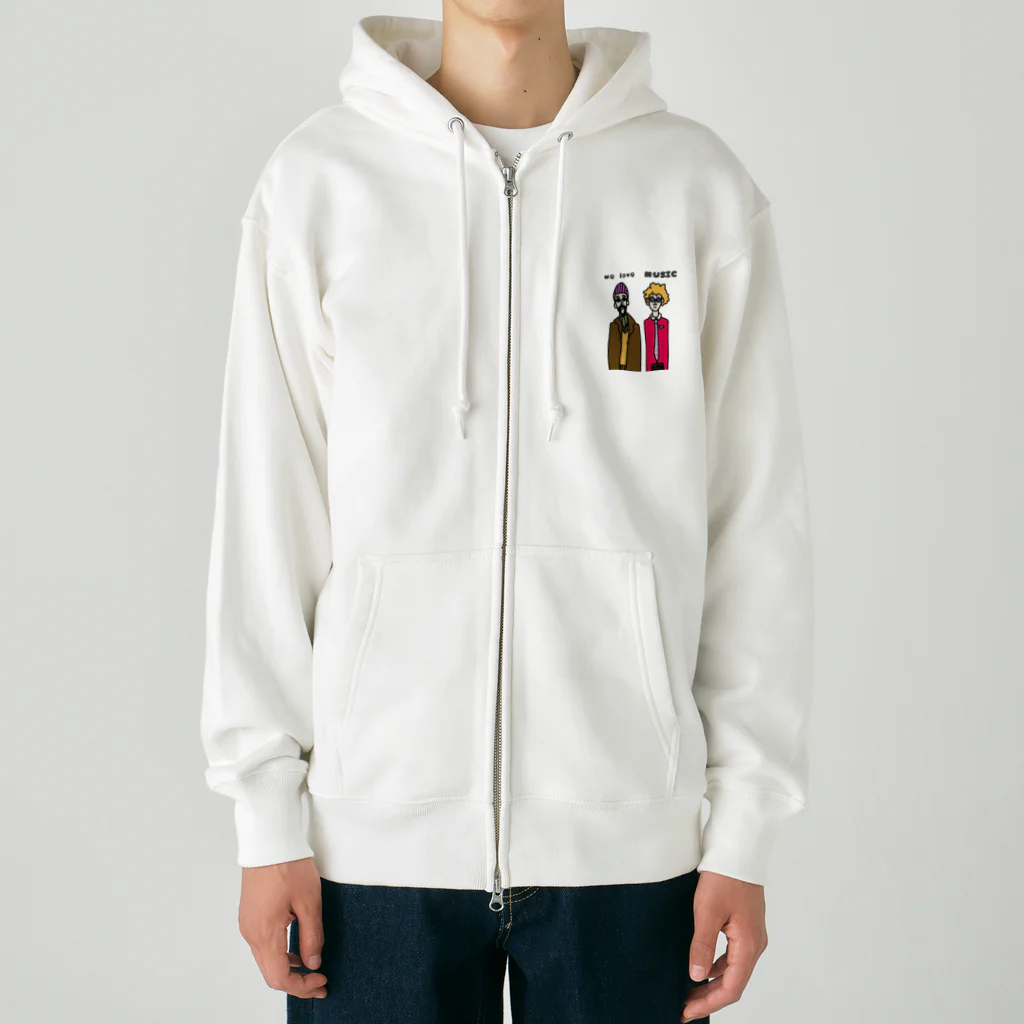 Number.14の期待を裏切らない風防の２人 Heavyweight Zip Hoodie