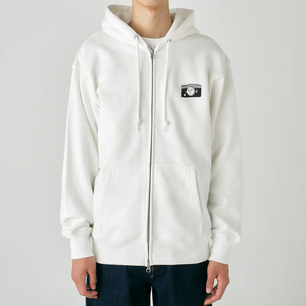 id-linkのフィルムカメラ　レンジファインダーカメラ風 Heavyweight Zip Hoodie