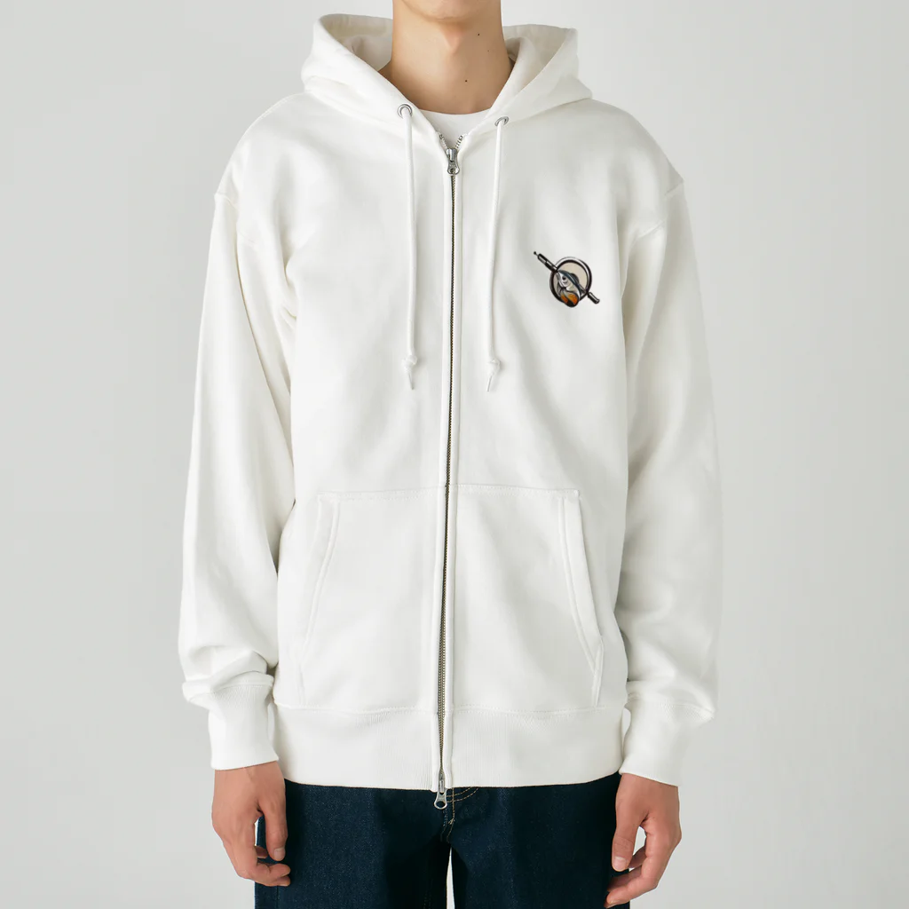 黒猫くんのラブフィッシング Heavyweight Zip Hoodie