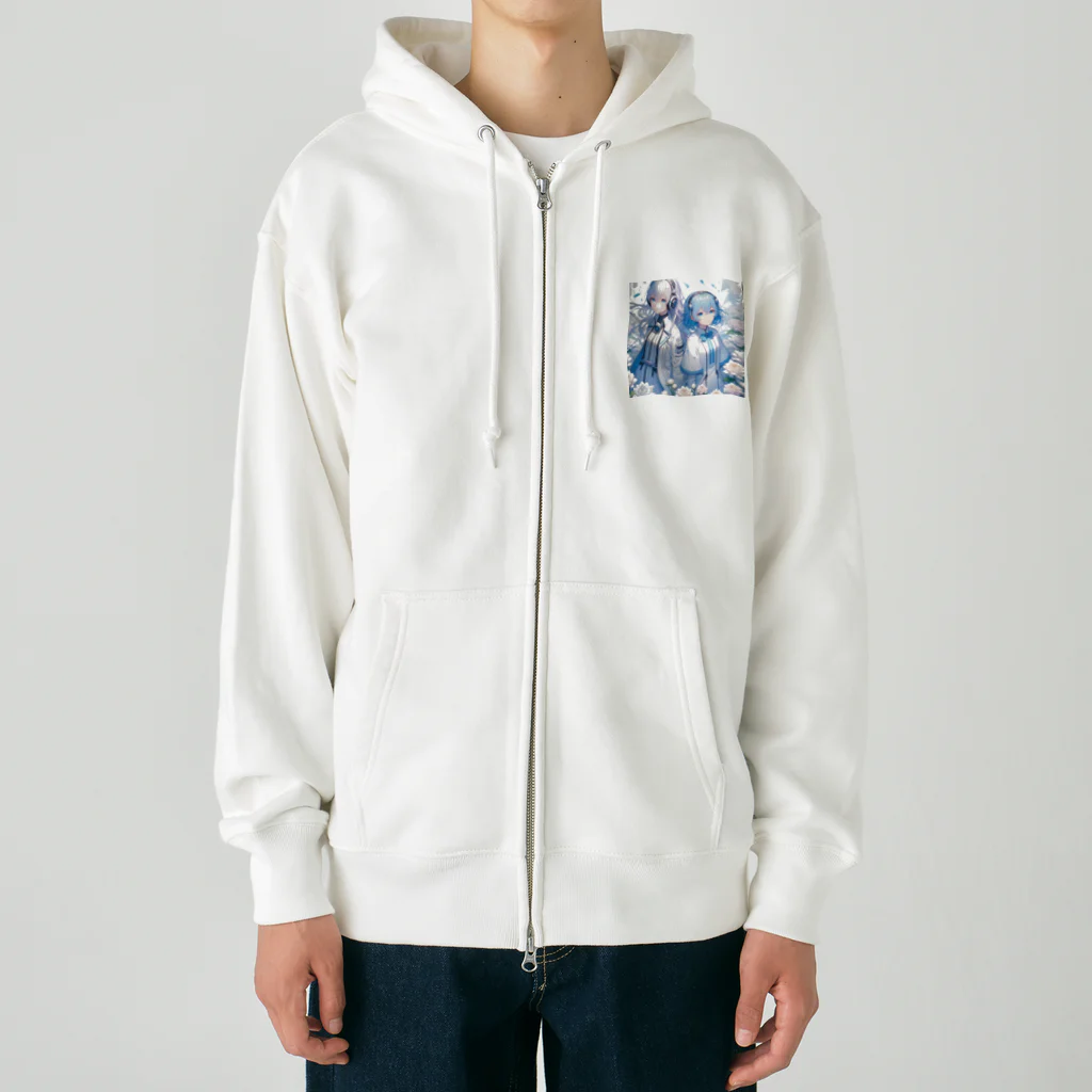 Sesilionのハーモニック・ブルーム Heavyweight Zip Hoodie