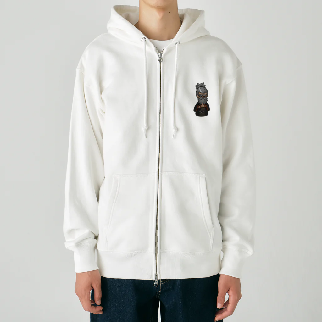 みたらし団子のふたたまちゃんの岩爺（がんじい） Heavyweight Zip Hoodie