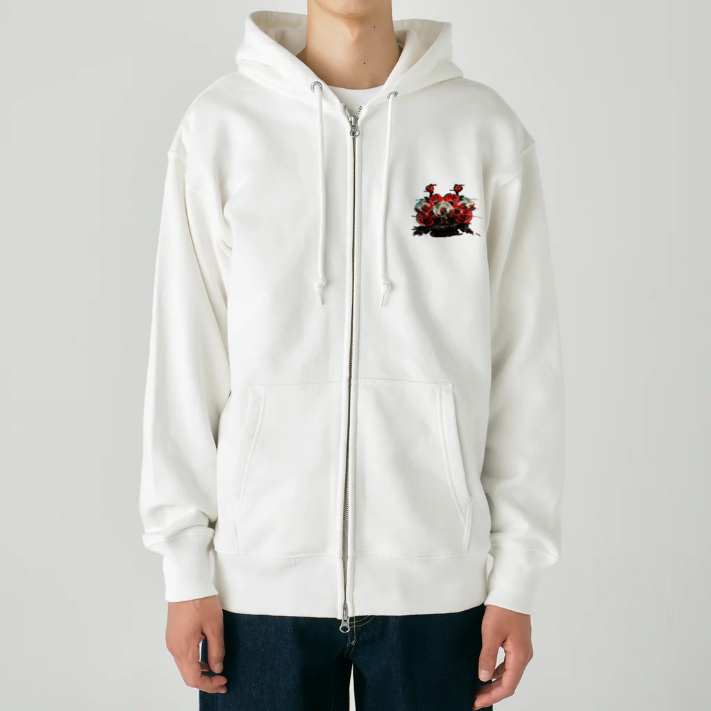 中華呪術堂（チャイナマジックホール）のPOPPY_GLITCH Heavyweight Zip Hoodie