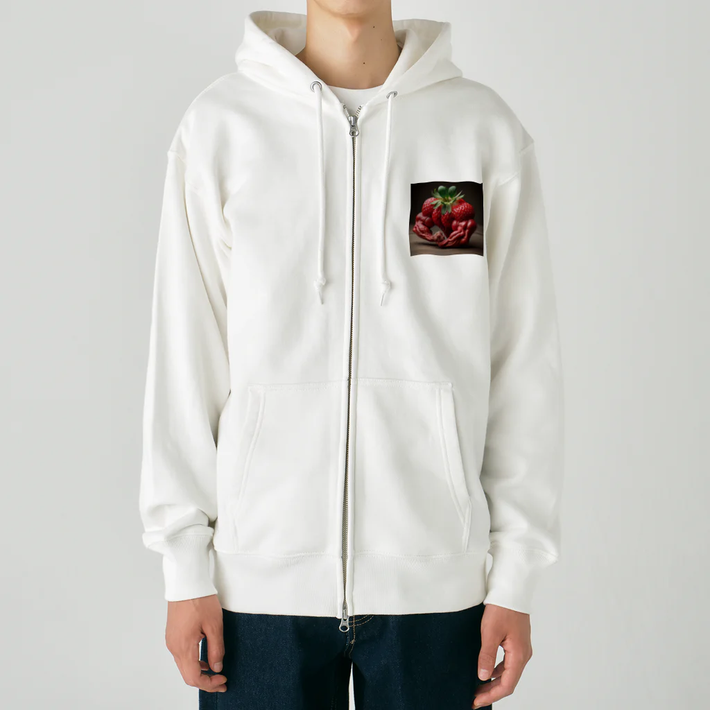 Mukimukiのマッスルストロベリー Heavyweight Zip Hoodie