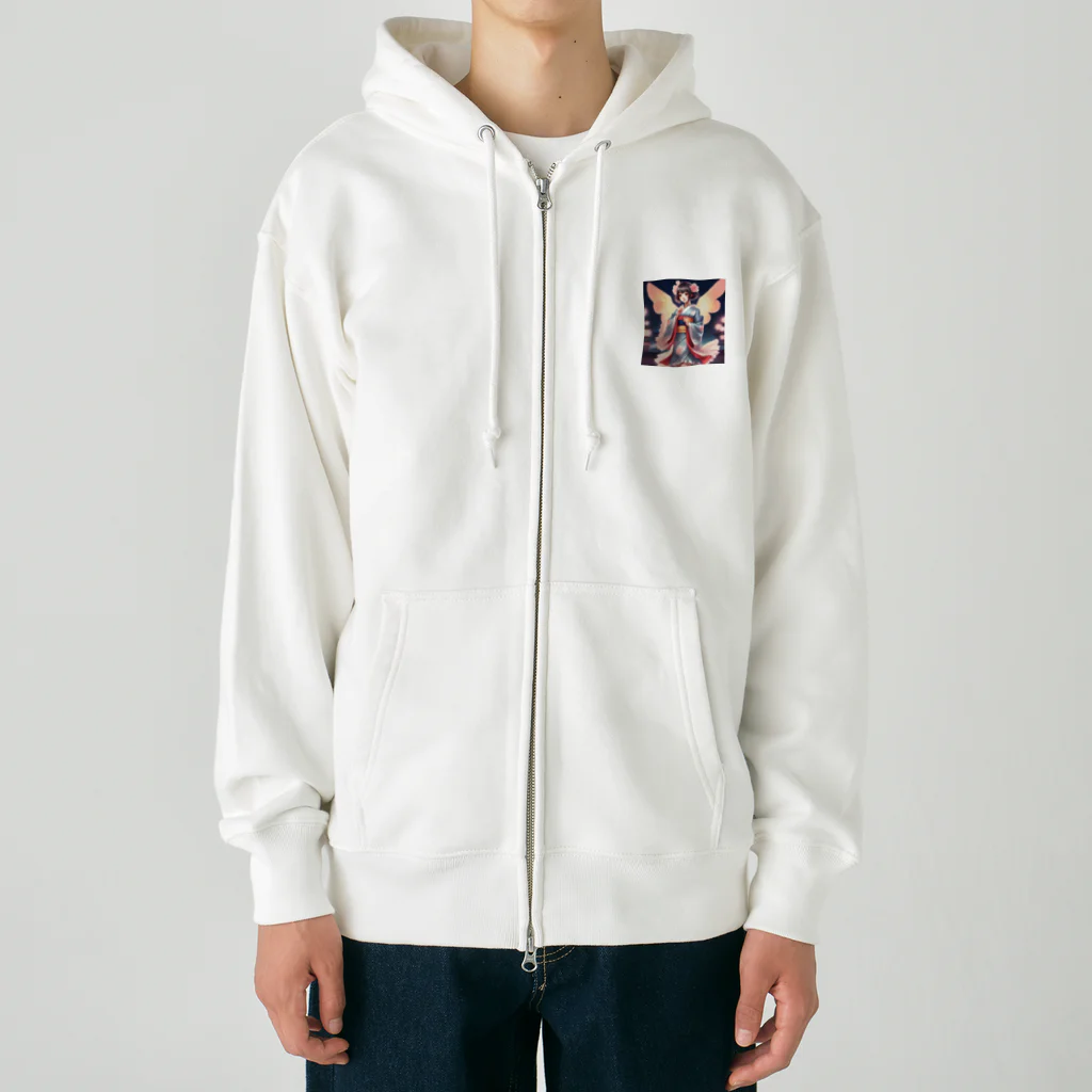 coron72の和服少女 Heavyweight Zip Hoodie