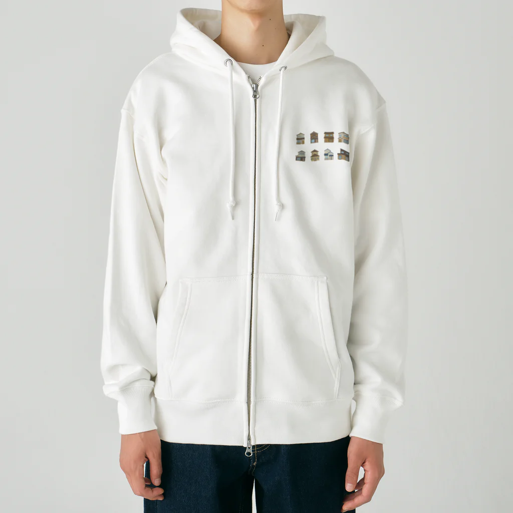 tomy1022のいろんな家集めました Heavyweight Zip Hoodie