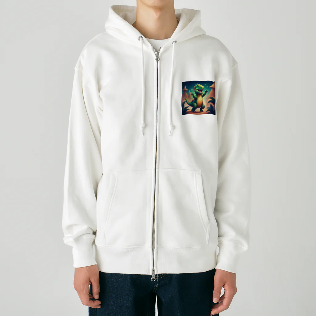 nvnの恐竜のダンス Heavyweight Zip Hoodie