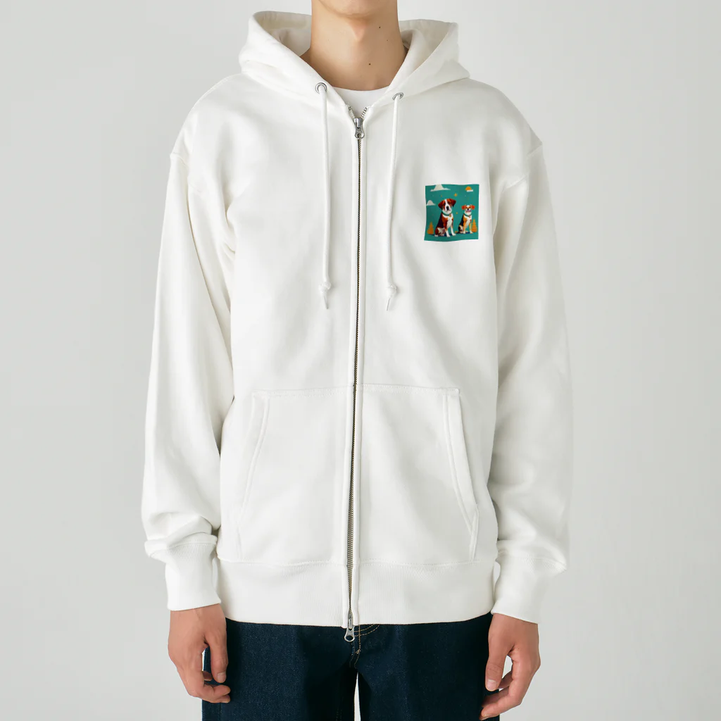 那須モバイル店の仲良しワン Heavyweight Zip Hoodie