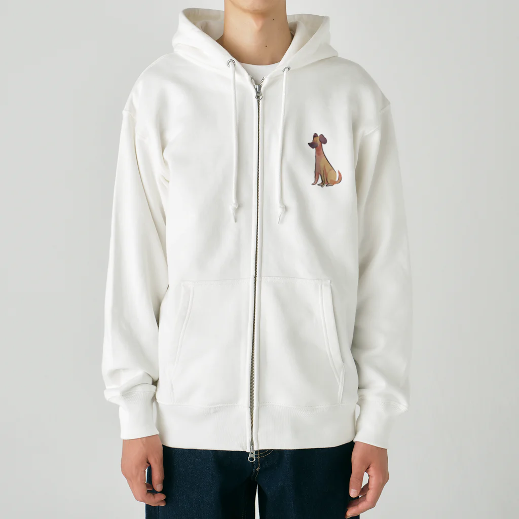 TKGAIの眠そうな犬 Heavyweight Zip Hoodie