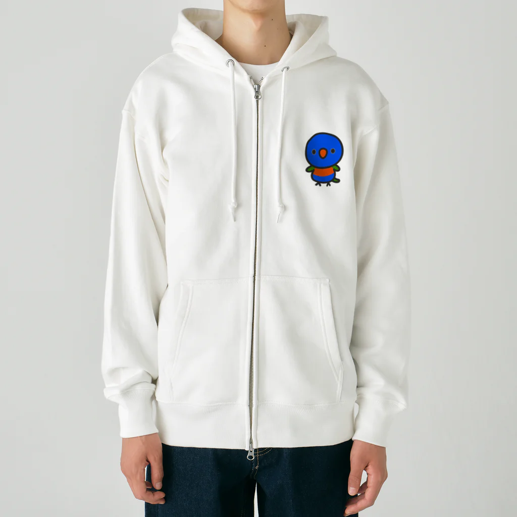 いんこ屋堂のゴシキセイガイインコ Heavyweight Zip Hoodie