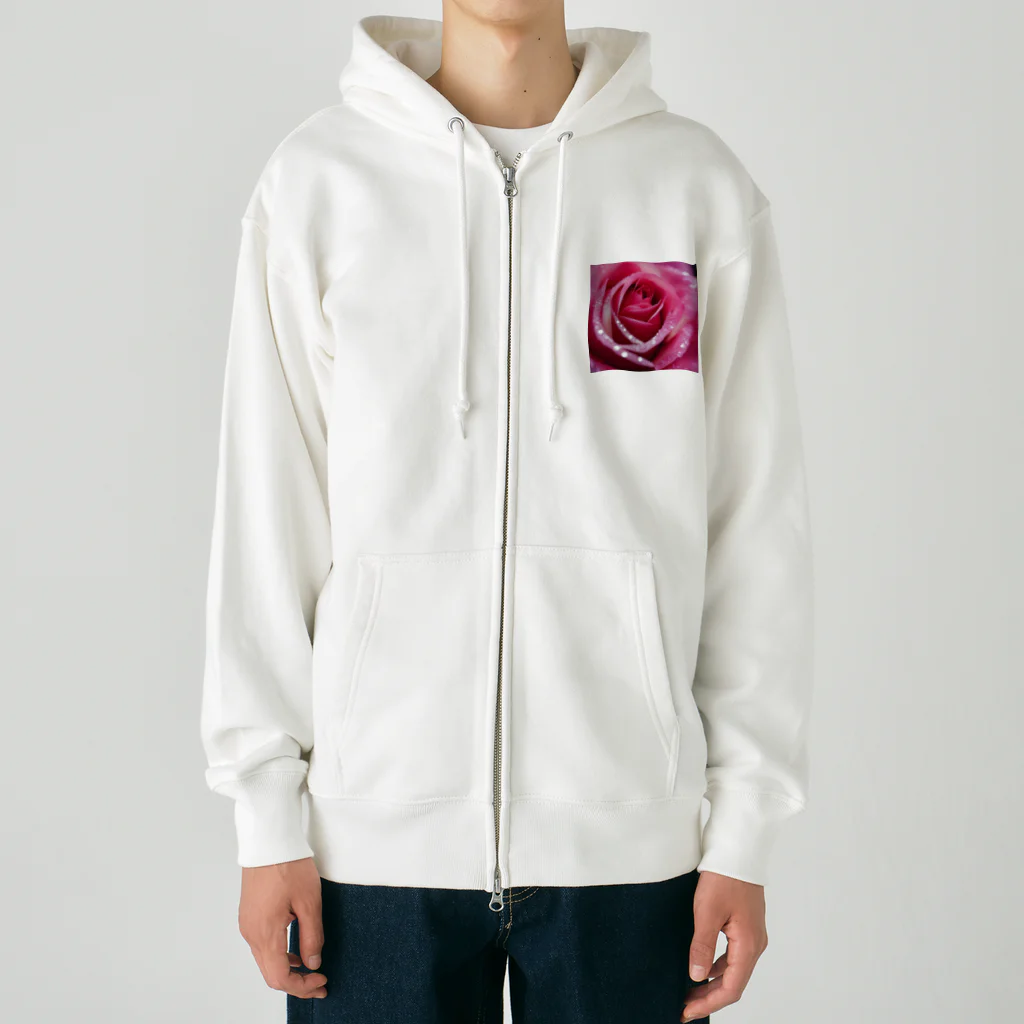 emeralのクリスタルエレガンスローズ Heavyweight Zip Hoodie