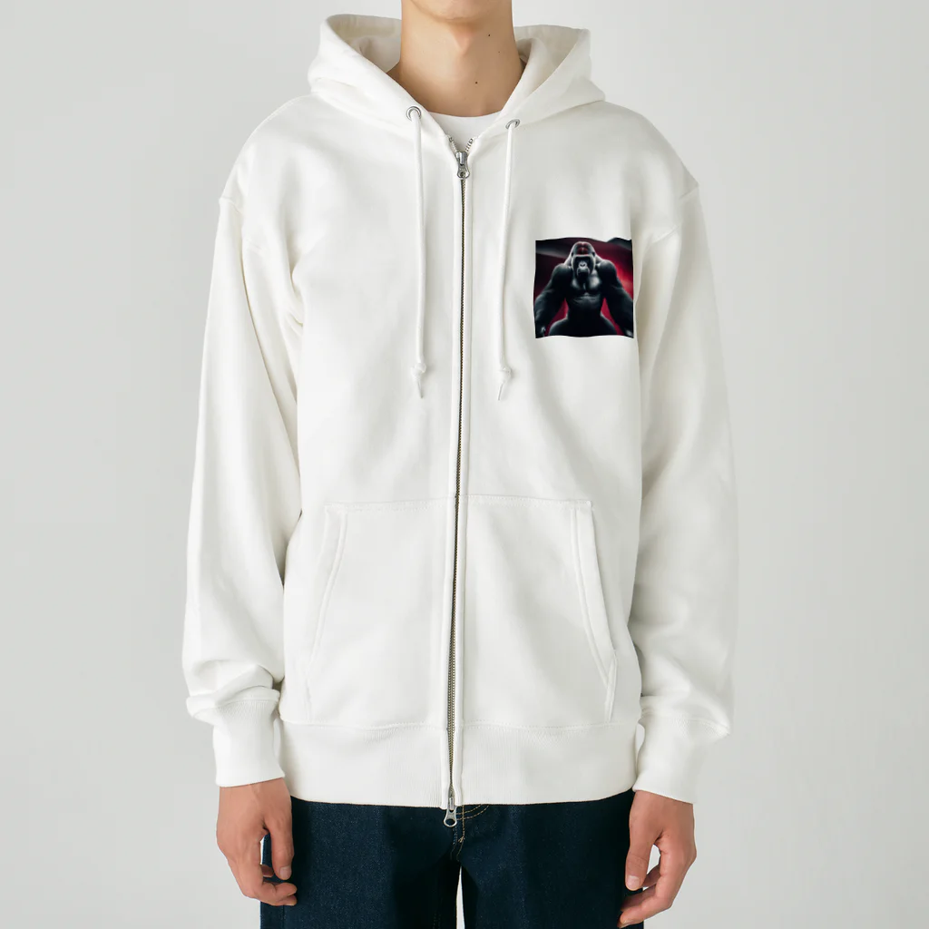 powerispowerの不動のゴリラ Heavyweight Zip Hoodie