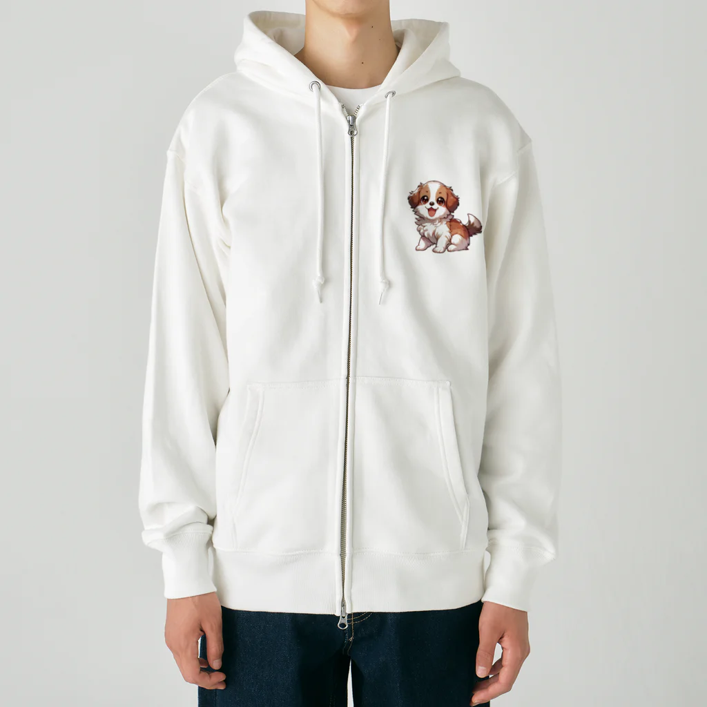 漫画風Tシャツのちわずちゃん Heavyweight Zip Hoodie