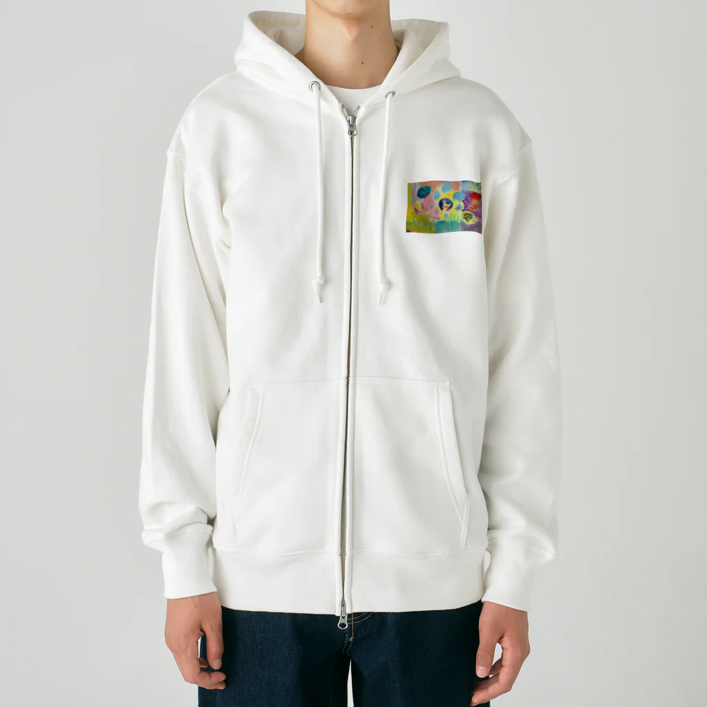 BWfamilyのクマさん、おきて！はるですよ！ Heavyweight Zip Hoodie