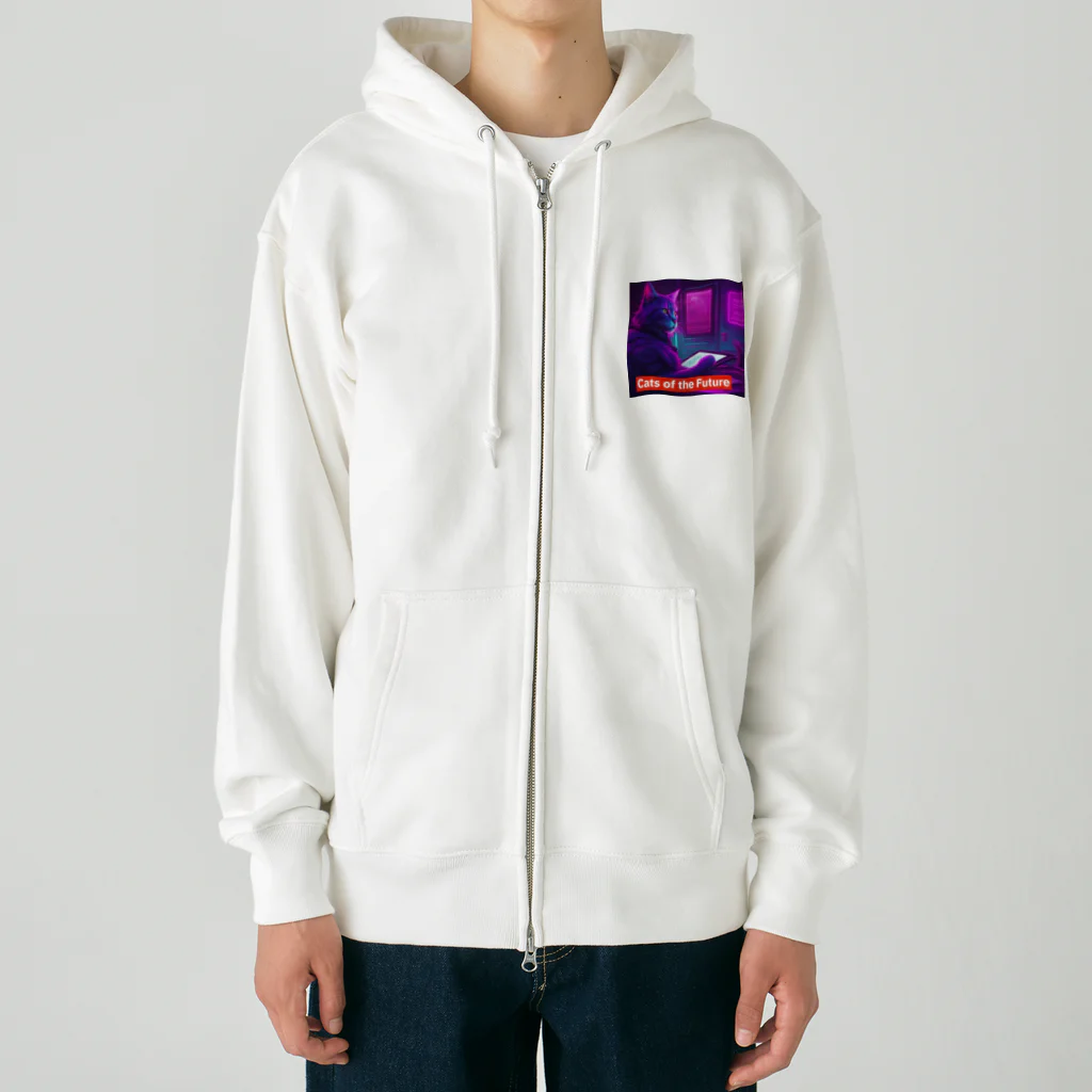 THE NOBLE LIGHTのCats of the Future Heavyweight Zip Hoodie