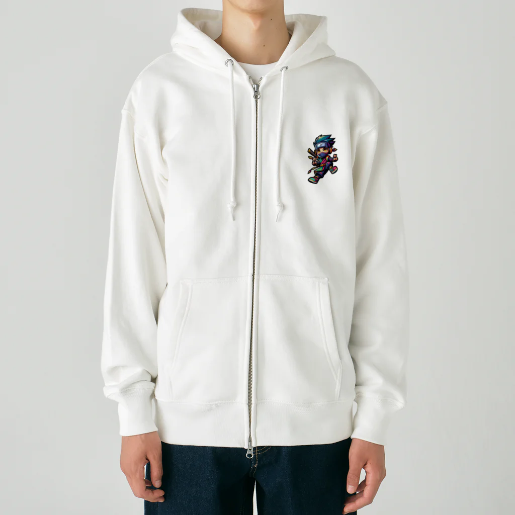 rsrsrsrsrの“Digital Ninja” Heavyweight Zip Hoodie