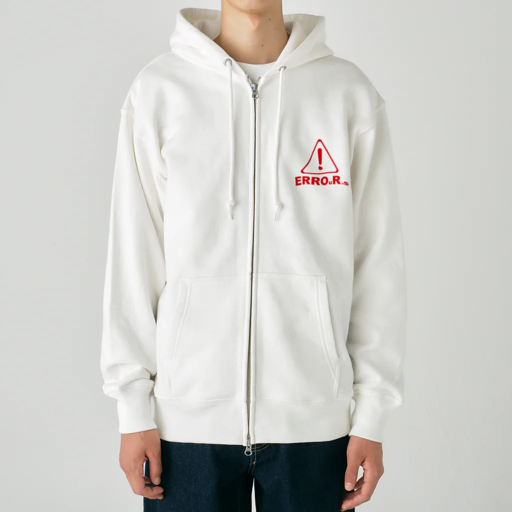 Our.s SUZURI店のERROuR.s Heavyweight Zip Hoodie