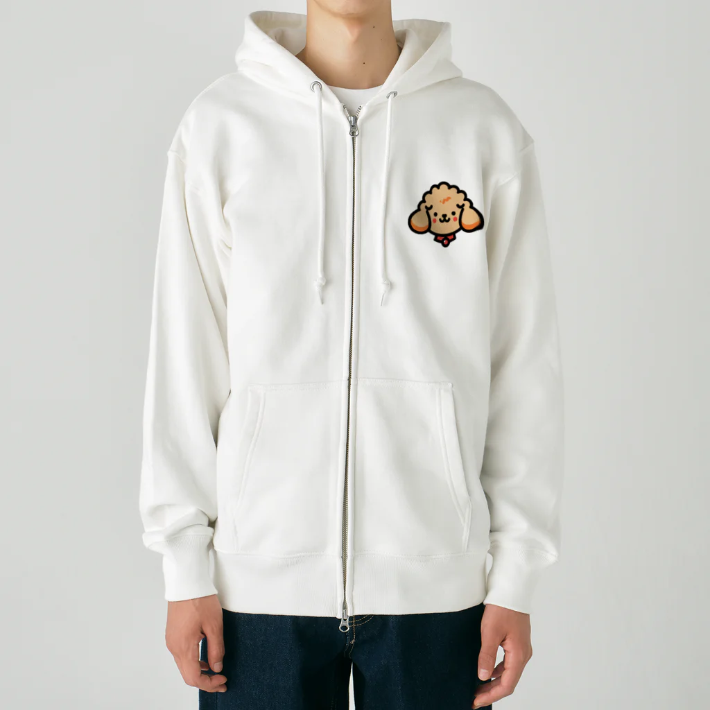 わんこグッズしょっぷcooのはにかみプードル Heavyweight Zip Hoodie