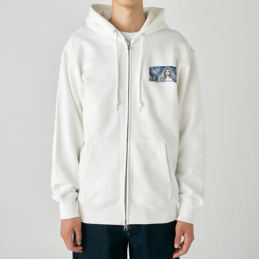 ZUCCOの氷の精霊と夜の森の秘密 Heavyweight Zip Hoodie