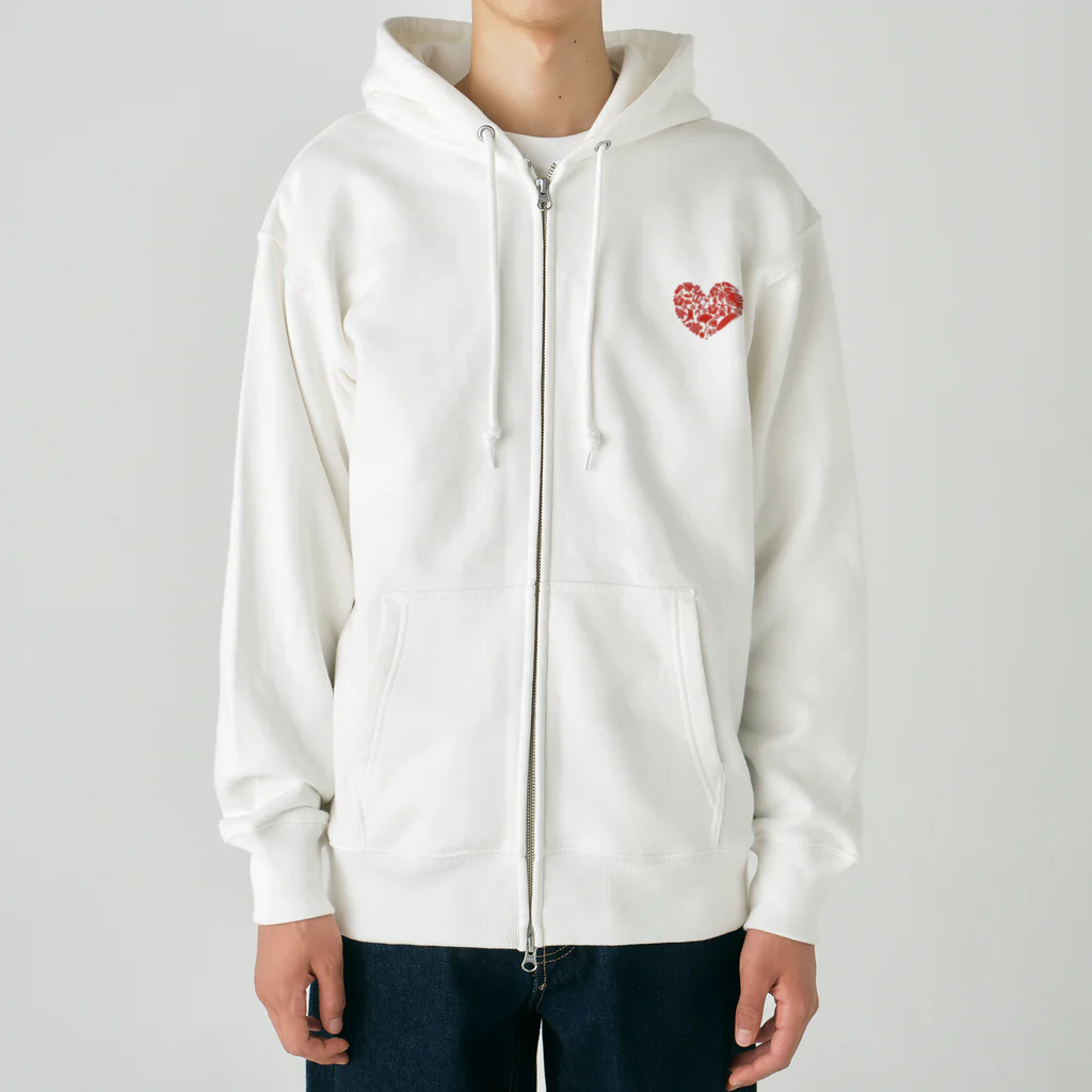 Angel  SmileのHawaiian Heart Heavyweight Zip Hoodie