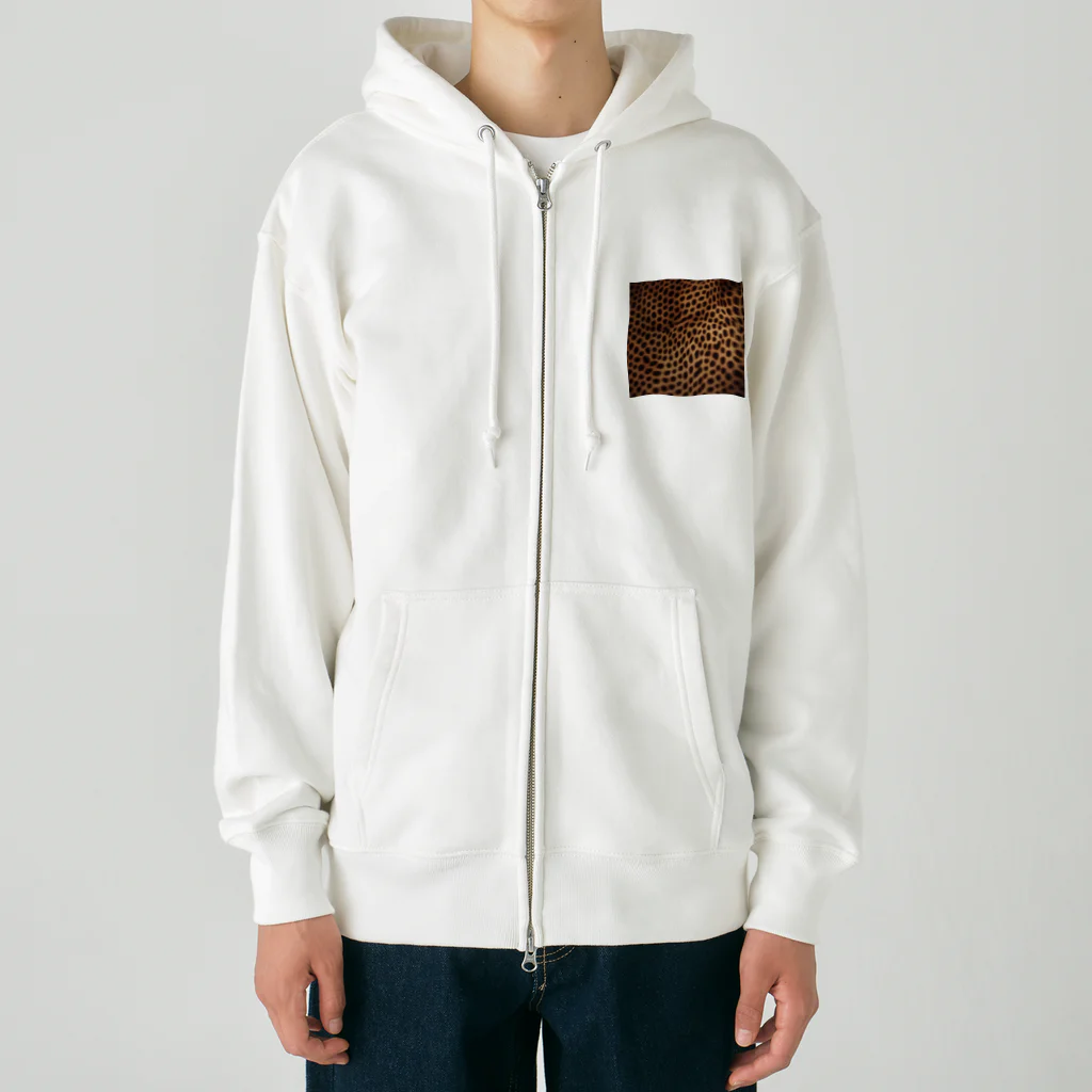 DISNのアニマルプリント Heavyweight Zip Hoodie