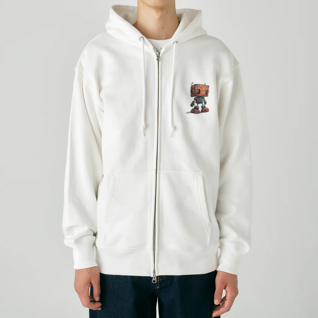 Sachi0625のレトロ戦闘ロボットＬ Heavyweight Zip Hoodie