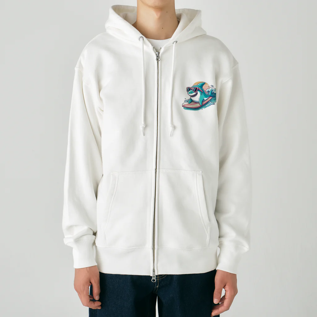 風来のSharkなヤツ!! Heavyweight Zip Hoodie