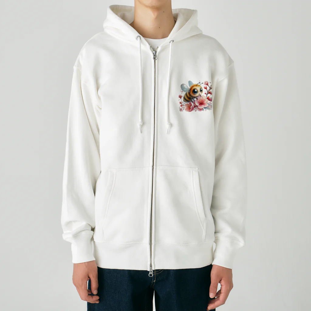 suetch（スエッチ）の愛くるしいニホンミツバチ Heavyweight Zip Hoodie