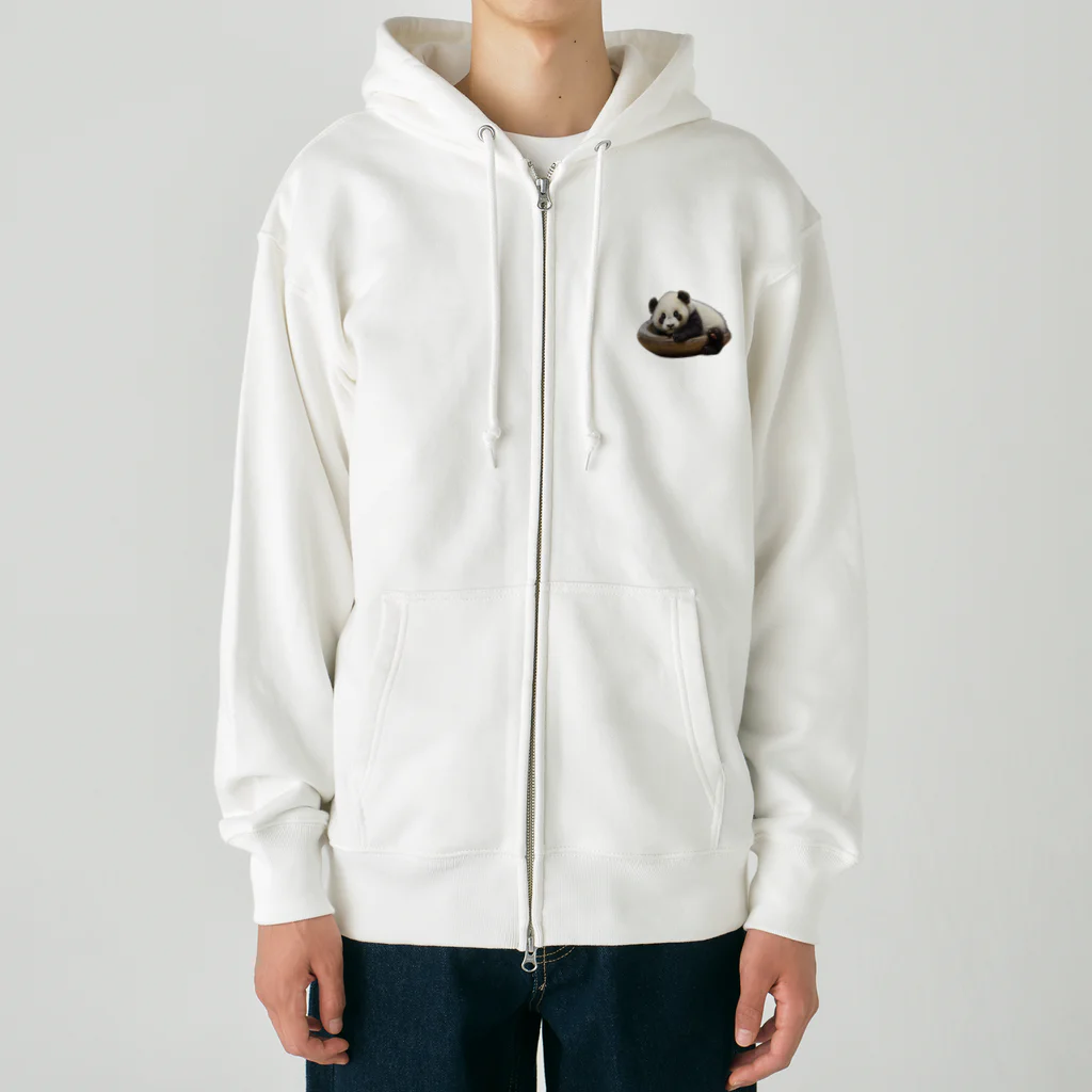 たまちゃんSHOPのねむねむパンダ Heavyweight Zip Hoodie