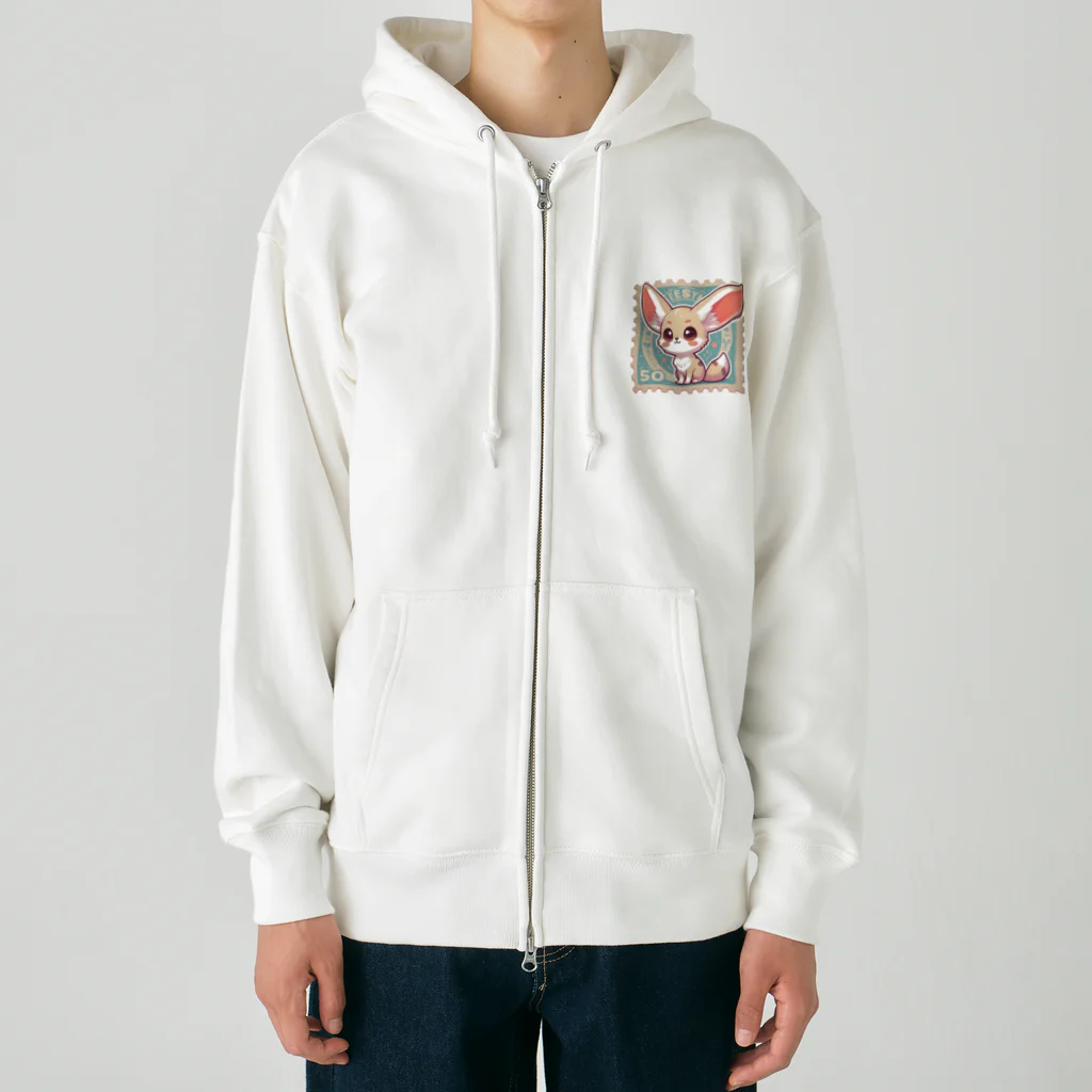 ゆうちゃんNFTいいねの耳長が可愛いフェネックちゃん Heavyweight Zip Hoodie