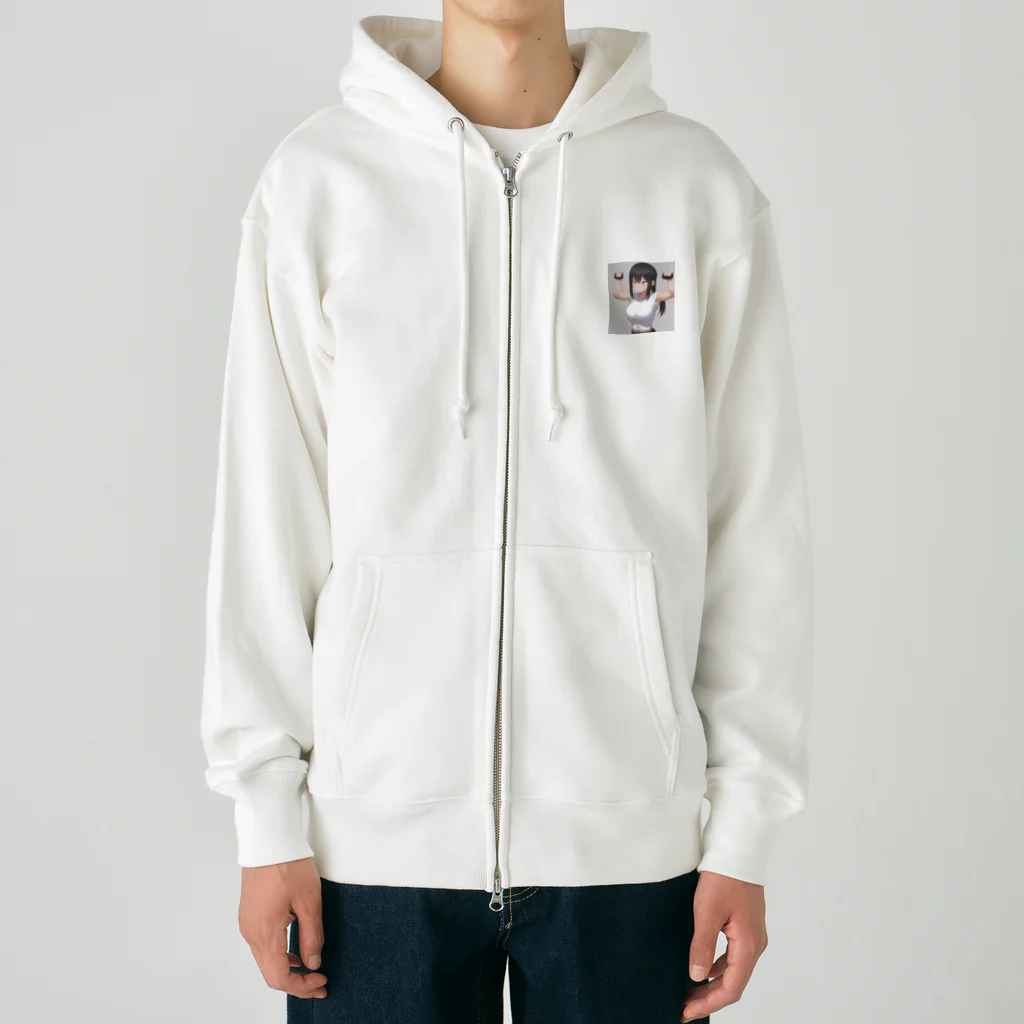 reo5の筋トレ女子 Heavyweight Zip Hoodie