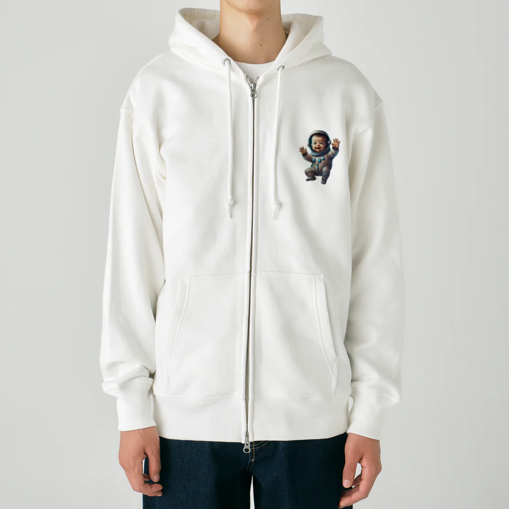 変わり者の集まりのベビー宇宙飛行士 Heavyweight Zip Hoodie