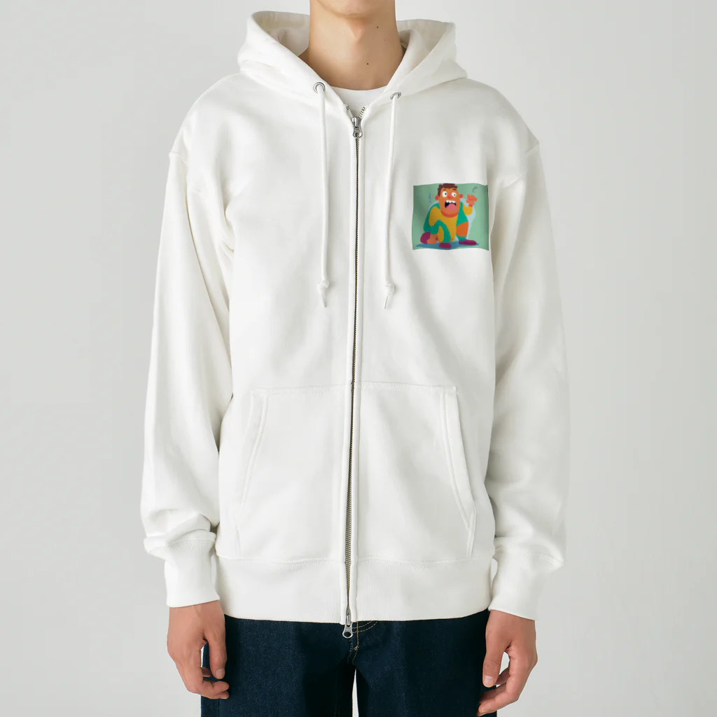 JINPACHIの大胆な男 Heavyweight Zip Hoodie